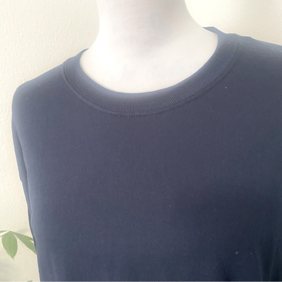 Gildan Heavy Cotton Long Sleeve Shirt Unisex Large Navy Blue NWOT - Picture 2 of 5